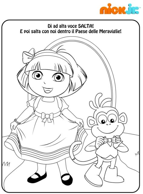 Disegni Da Colorare Dora Esploratrice Nick Jr Disegni Mammafelice The