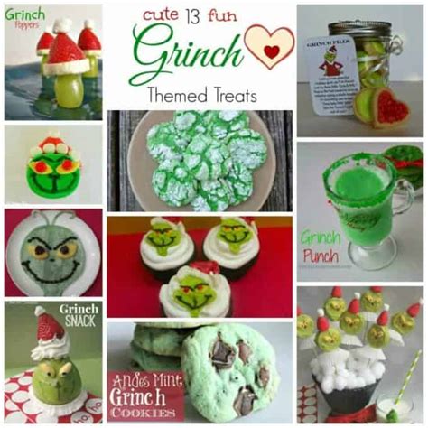 13 Cute And Fun Grinch Themed Treats Super Easy And Festive