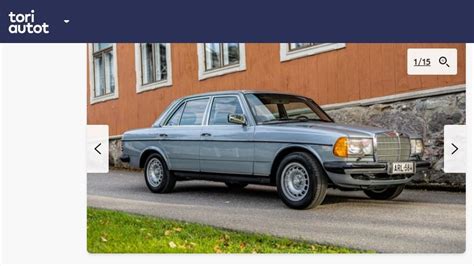 Käytetyt erikoisuudet museorekisteröity Mercedes Benz 250 W123