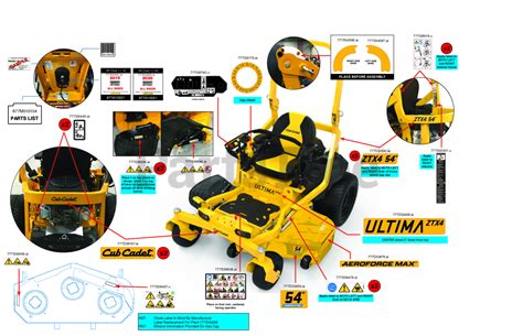 Cub Cadet Ztx4 54 Kh Fab 47asaaa7010 Cub Cadet Ultima 54 Zero Turn Mower Fab Deck Kohler