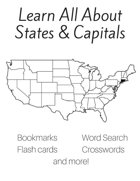 50 States Printable Worksheets Printable Word Searches