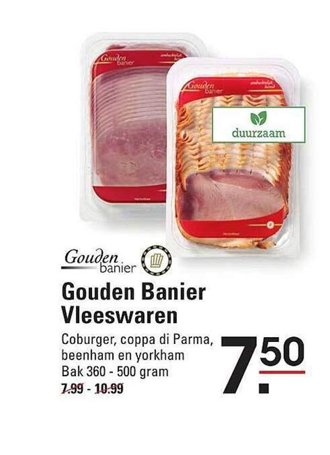 Gouden Banier Vleeswaren Aanbieding Bij De Kweker