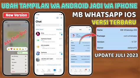 UPDATE MB WHATSAPP IOS TERBARU Tampilan WhatsApp Android Jadi Seperti