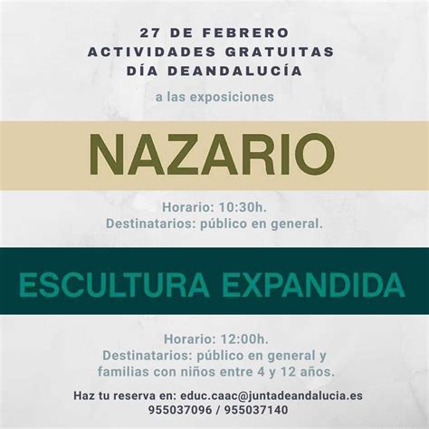 Actividades en el CAAC por el Día de Andalucía Centro Andaluz de Arte