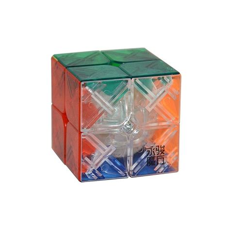 Cubo Magico Transparente - Cubo Mágico Transparente 2x2x2 Colorido Desafio Geek