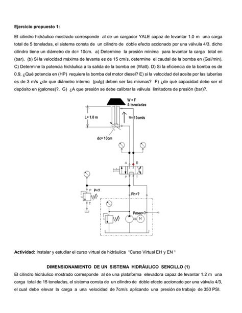 Diseño De Un Sistema Hidráulico Sencillo Pdf