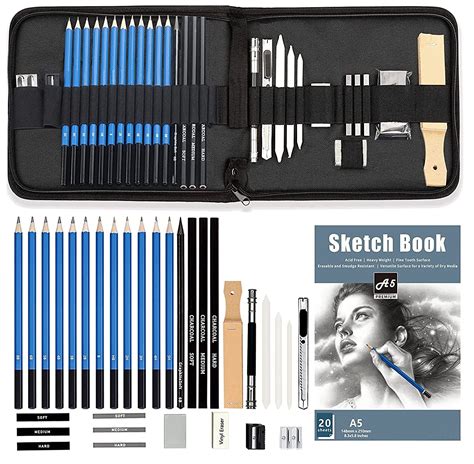 Wynhard 35 Pcs Drawing Pencils Shading Pencils Set Drawing Kit