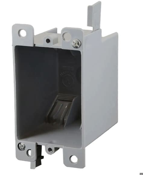 1 Gang Gray Pvc Old Work Standard Switchoutlet Wall Electrical Box