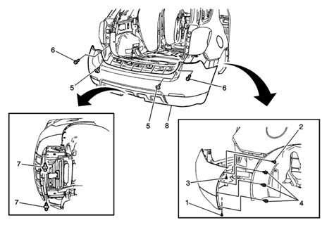 Chevrolet Equinox Service Manual Rear Bumper Fascia Replacement