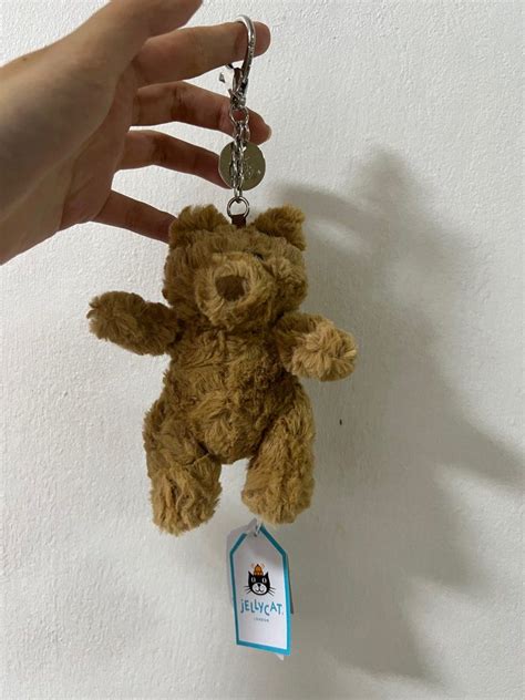 Jellycat Bartholomew Bear Charm Keychain Hobbies Toys Toys Games