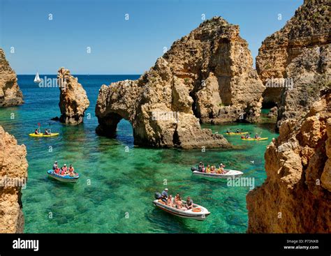 Ponta da Piedade Lagos Algarve Portugal en été Photo Stock Alamy