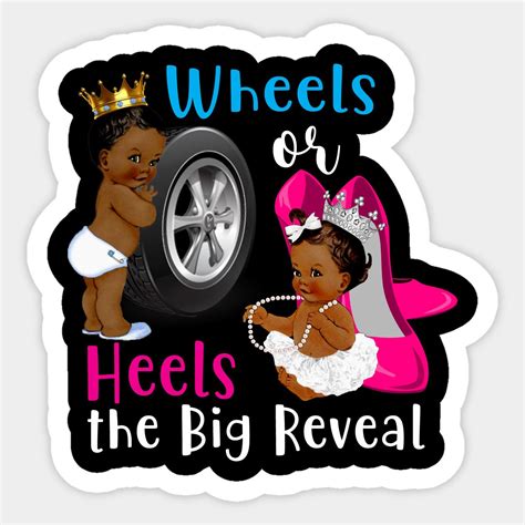 Wheels Or Heels The Big Reveal Gender Reveal By Sparkinswigeon Gender