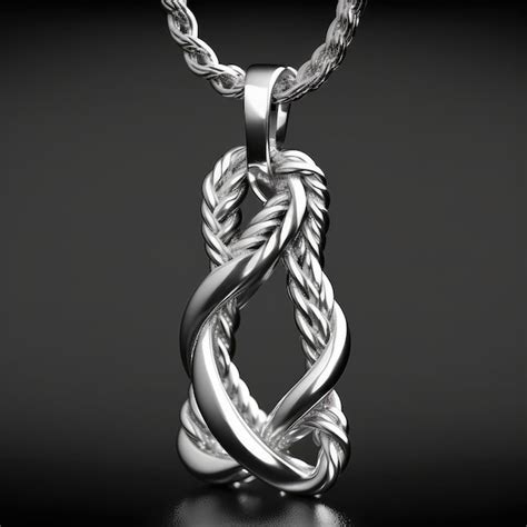 Premium Photo | A pendant and chain necklace desin