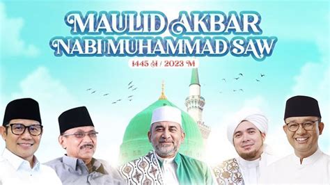 Anies Baswedan Hadiri Maulid Akbar Habib Ali Bin Abdurrahman Assegaf