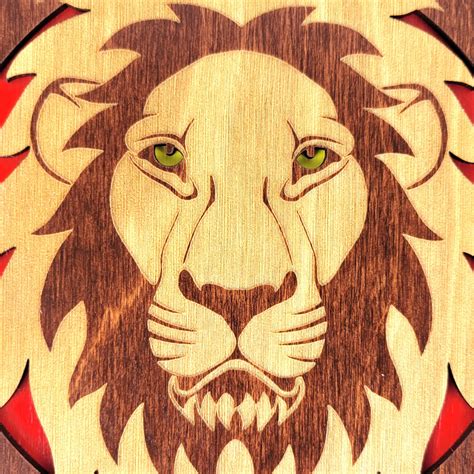 Lion Wall Plaque Lion Wall Art Wall Plaque Wooden Plaque Wood Wall