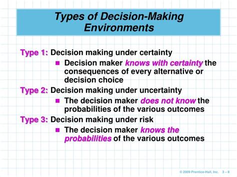 Ppt Decision Making Under Uncertainty And Under Risk Powerpoint