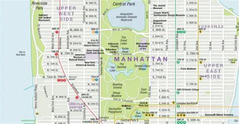 Map Of Manhattan Neighborhoods With Streets - Conny Diannne