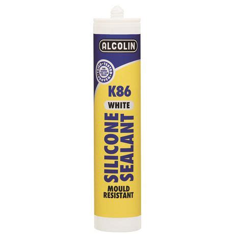 Alcolin K86 Silicone Sealant 280ml Transparent Tool Home