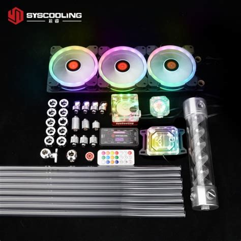 Syscooling PC water cooling kit for AMD CPU PETG tube liquid cooling ...