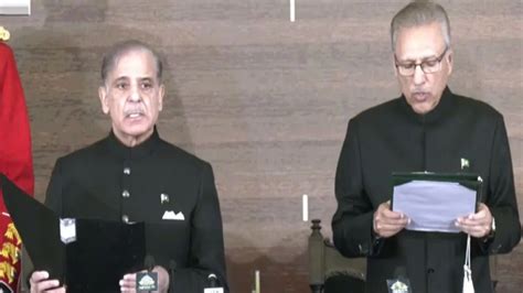 Shehbaz Sharif Taking Oath As Pm Of Pakistan