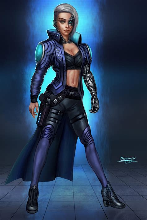 Cyberpunk Detective Comission By Buyansanjaa Art On Deviantart