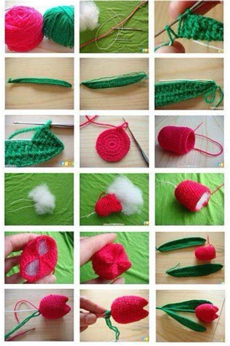 Fleur au crochet Les créations de Salvina Rose au crochet Fleur