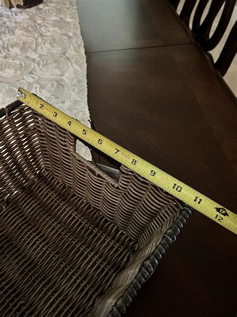 homes gardens  piece poly rattan storage basket set walmartcom