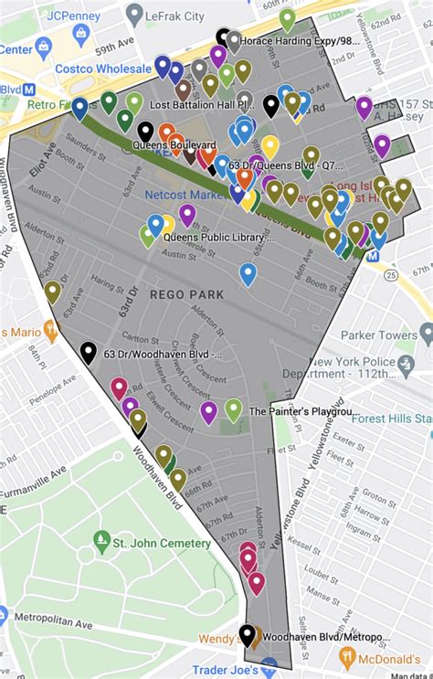Map of Rego Park, 11374 – A REal GOod Place to be