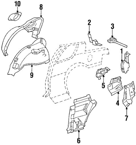 Oldsmobile Cutlass Calais Filler Neck Fuel Tank Hinge Plate