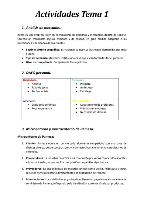 SOLUTION Actividades Tema 1 Studypool