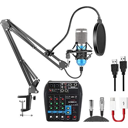 Techblaze Professional Microphone Kit With Volume Mixer Studio