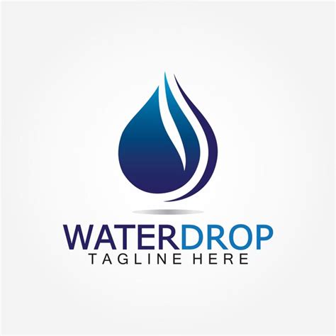 Premium Vector Water Drop Logo Vector Design Template