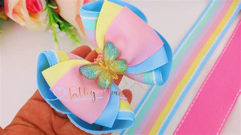 Laço Bem Fácil Para Iniciantes Pap Diy Ribbon Bow YouTube