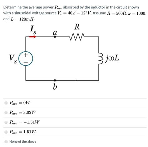 Solved Determine the average power Pave absorbed by the | Chegg.com 