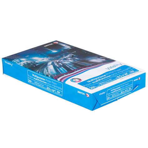 8 1/2" x 14" White Ream of 20# Multipurpose Paper - 500/Sheets