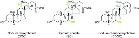 Bile Salt Surfactants Bss Used In This Paper Sodium Deoxycholate