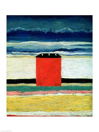 Red House By Kazimir Malevich Malevich Kazimir Malevich Painting