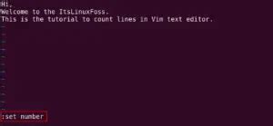 How To Show Line Numbers In Vim Vi Its Linux Foss