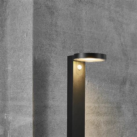 Nordlux Rica Round Black Outdoor Led Bollard Light Ukes