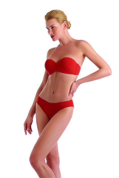 Bikini Basmar Bandeau Liso Tienda Azulik