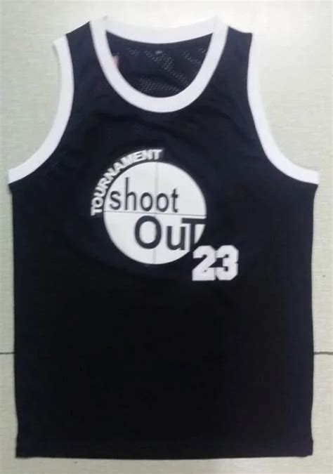 Shoot Out Basketball Jersey Number 23 Color Black Good Quality