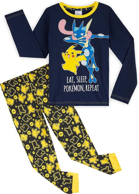 Pokemon Pyjama Garcon Ensembles de Pyjama Garçon Pikachu Greninja