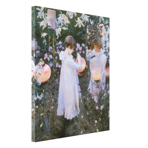 Carnation Lily Lily Rose By John Singer Sargent Canvas Print