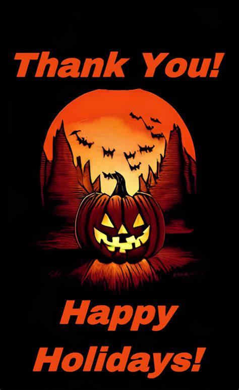 Halloween Thank you card by BlackSnowMaker on DeviantArt