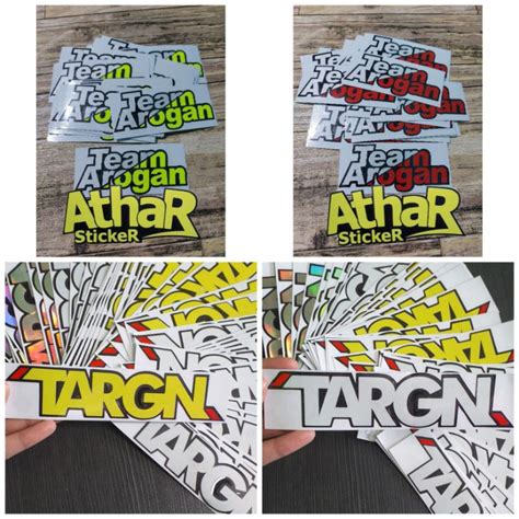 Jual Sticker Targn Team Arogan Cutting Shopee Indonesia