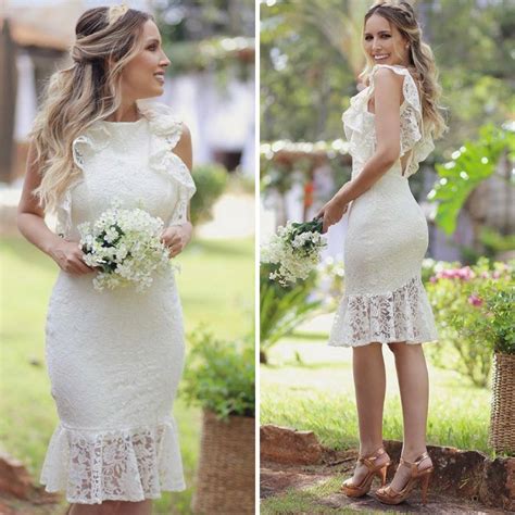 Vestido Casamento Civil Vestido Pre Wedding De Noiva Branco R