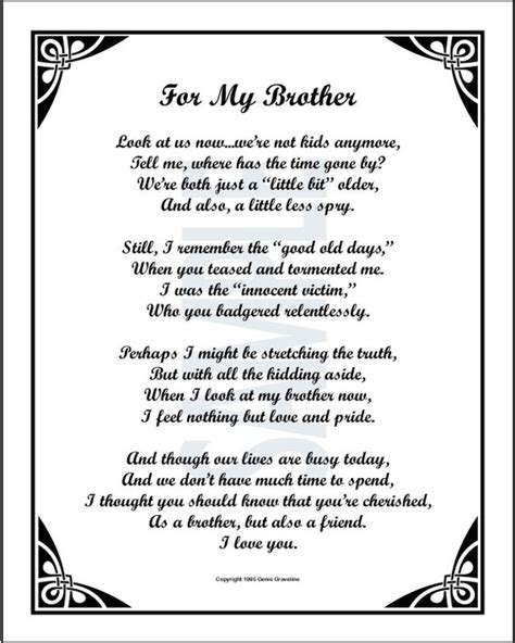 Happy Birthday Brother Poem