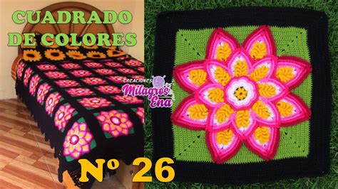 Como Tejer El Cuadrado O Muestra De Colores N A Crochet Para