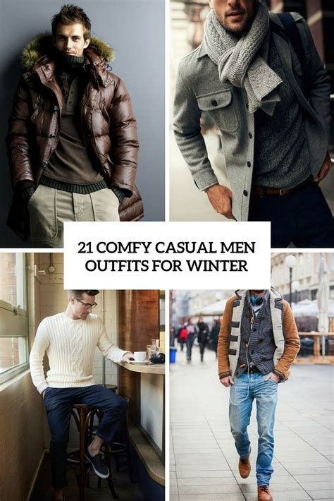 21 Comfy Casual Men Outfits For Winter Styleoholic