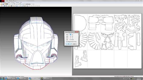 Cosplay Space Marine Scaling The Parts In Pepakura Youtube